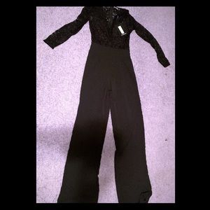 Black lace jumpsuit